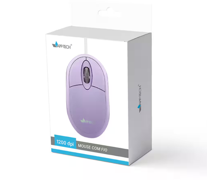 Mouse com fio USB Logitech M90 com Design Ambidestro e Facilidade Plug and Play BT 1 UN
