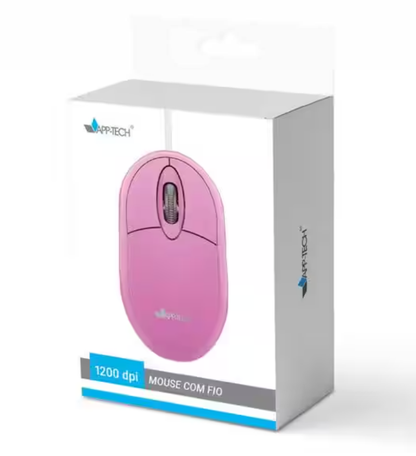Mouse com fio USB Logitech M90 com Design Ambidestro e Facilidade Plug and Play BT 1 UN